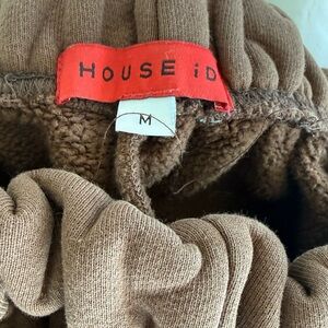 House ID Brown Fleece-Lined Sweatpants Brown M
